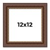 PosterPalooza | Square Traditional Brown Picture Frame - UV Acrylic, Foam Board Backing, Hanging Hardware - 2 of 4