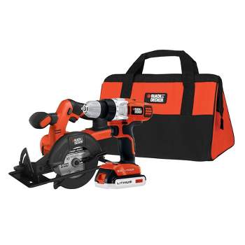 BLACK+DECKER 20V MAX Lithium-Ion Cordless Drill/Driver and Circular Saw 2  Tool Combo Kit with 1.5Ah Battery and Charger BD2KITCDDCS - The Home Depot