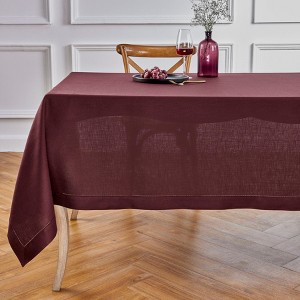 Solino Home Linen Tablecloth | Classic Hemstitch - 1 of 4