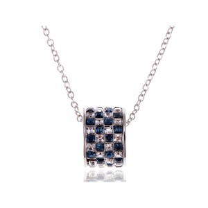 Anna-Kaci Women's Elegant Teardrop Crystal Pendant Necklace, Rhinestone Embellishments, Adjustable Chain, Perfect for Formal Events - Transfer Beads - 1 of 4