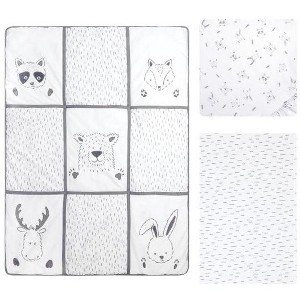 Trend Lab Peek-a-Boo Forest Baby Nursery Crib Bedding Set - 3pc - 1 of 4
