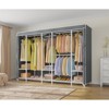 VIPEK V50C Extra Large Coverd Clothes Rack, Black Closet Rack with Gray  Upgarded Polyester Cover, Multi-Functional Wardrobe Closet Clothing Rack - 3 of 4