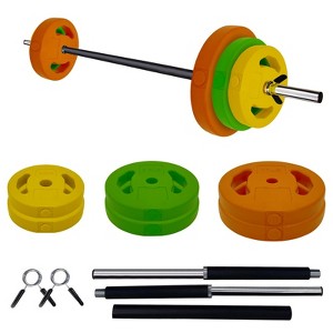 Adjustable Barbell Weight Set,Cardio Pump Set,Weight Bar Set With Weights,Adjustable Free Weights for Home and Gym Workout - 1 of 4