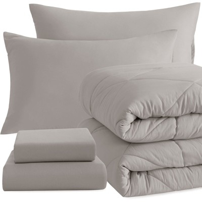 5 Piece Twin Bedding Set, All Season Super Soft Bed in a Bag - NTBAY