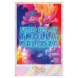 Trends International Trolls: Band Together - Viva and Poppy at Trolla-Palooza Framed Wall Poster Prints - 1 of 4