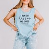 Simply Sage Market I Run On Kisses And Chaos Garment Dyed Tank - 2 of 3