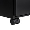 ACEPANO 23.62 in. H 3-Drawer Mobile Metal File Cabinet with Locks for Office-Black - 4 of 4