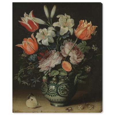 Art Remedy Jan Brueghel - Vase with flowers Classical vintage floral vase wall art Unframed