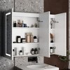FUFU&GAGA White Anti-fog Mirror Cabinet with Adjustable Light Strips - 2 of 4