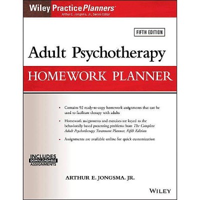 Adult Psychotherapy Homework Planner - (PracticePlanners) 5th Edition by  David J Berghuis (Paperback)