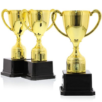 3 Pack 7" Award Trophy Cups for Sports & Competitions Tournaments, 4.25 x 2.9 x 7 inches