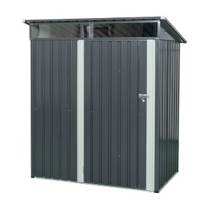 NicBex 5 x 3 Ft Outdoor Storage Shed with Transparent Plate and Lockable Doors for Backyard Garden,Patio - 1 of 4