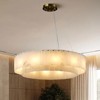 31" 10 - Light 2 - Tier Alabaster Gold Chandeliers Pendant Lights - 2 of 4