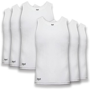 Everlast Men's 6pc Value Pack Tank Top Essentials Undershirts Tagless Breathable T-Shirt For Men - 1 of 4