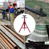 28" - 52"Adjustable 2500 LBS Heavy Duty Steel Pipe Jack Stand with 2-4-Ball Transfer (Fits 1/8"-12" Pipe) for Welding, Pipe Threading & Construction - 3 of 4