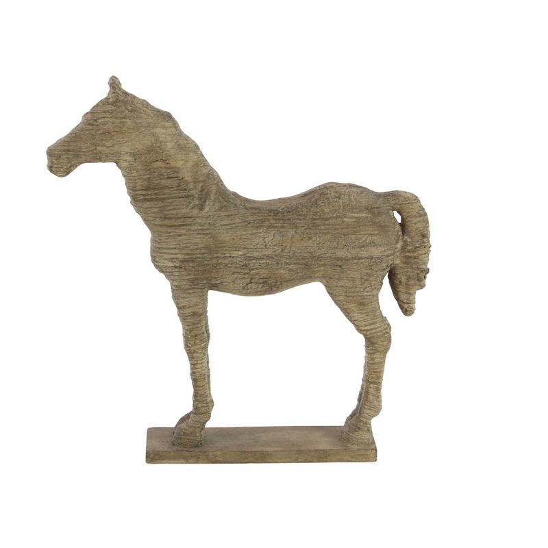 Traditional Carved Horse Sculpture (19") - Olivia & May, 4 of 6