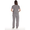 Just Love Solid Stretch Scrub Set for Women Stretchy Mock Wrap Top and Cargo Pants - 3 of 3