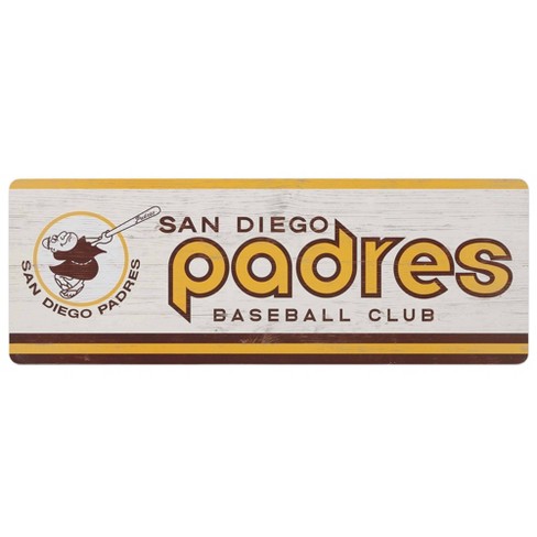 Mlb San Diego Padres Baseball Tradition Wood Sign Panel : Target