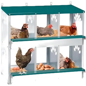 Chicken Nesting Box and Chicken Cage for Egg Laying, with A Hollow Design; A Poultry House for Pets, Serving as A Habitat for Chicken Production - 1 of 4