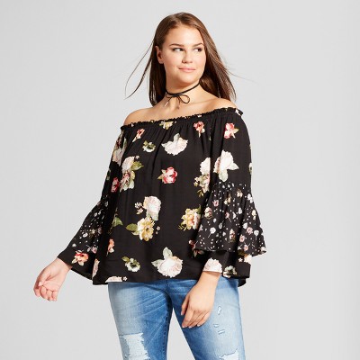 black off the shoulder top target