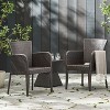 GDFStudio Welmas Outdoor Wicker Dining Chairs (Set of 2) - 2 of 4