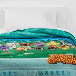 Twin Animal Crossing DIY Paradise Comforter