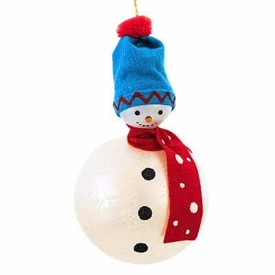 Italian Ornaments 6.0 Inch Bauble Bob Ball, Ornament, Snowman Tree Ornaments