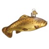 Old World Christmas 2.5 Inch Brown Trout Ornament Exotic German Fish Tree Ornaments - 2 of 3