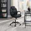 Simple Relax Office Chair with Padded Armrests in Black - 2 of 4