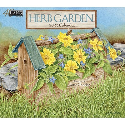 2022 Wall Calendar 12 Month 13.4"x24" Herb Garden - Lang