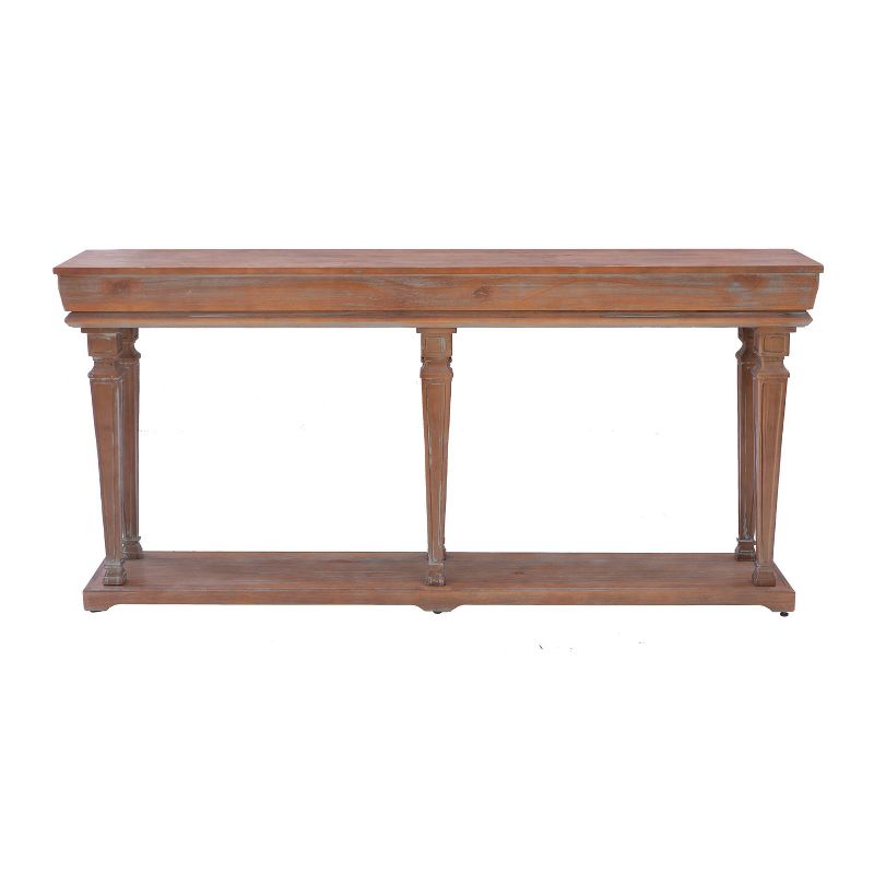 68&#34; Joaquin Transitional Large Wood Console &#38; Buffet Table Brown Distressed Finish - Powell, 4 of 12