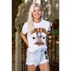 Betty Boop Biker Glamour On Wheels Womens Graphic T Shirt Tees Brisco Brands - 4 of 4