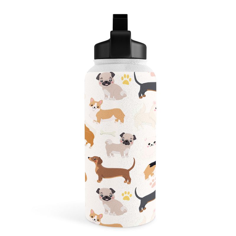 Avenie Dog Pattern Water Bottle - Society6, 3 of 5