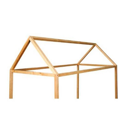 Natural Cedar Montessori House Bed Frame for Toddlers