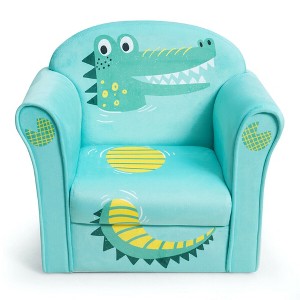 Costway Kids Cat/Astronaut/Lion/Synthetic Fake Animal/Elephant Sofa Children Armrest Couch Toddler Furniture Gift - 1 of 4