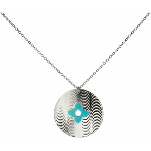 Pavilion Gift Company - Silver Shield - Turquoise Necklace - Necklaces - 1 of 4