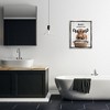 Stupell Industries Laundry Cattle with Hanging Socks Black Framed Floater Canvas Wall Art - 2 of 4