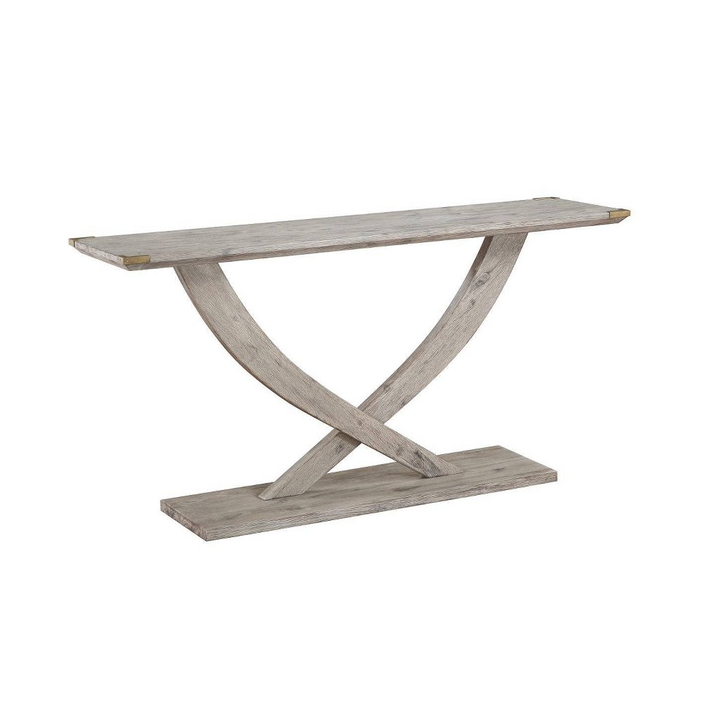 Photos - Coffee Table Montana Acacia Wood Console Table Light Barnwood - Boraam Industries