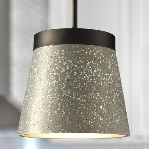 Urban Ambiance Luxury Natural Indoor Pendant,  9-3/8''H x 10"W x 10''D,  Graphite Finish, UHP4900 - 1 of 4