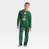 Men's Dalmatian Holiday Matching Family Sweater - Wondershop™ Green - 3 of 4