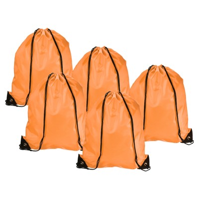 Unique Bargains Gym Sports Outdoor Traveling Nylon Drawstring Bag 10 Pcs