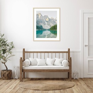 Amanti Art Mountain Reflection III by Justine Milton Wood Framed Wall Art Print - 1 of 4