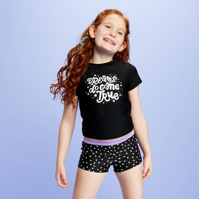 boy short girl swimwear