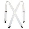 CTM Men's Elastic with Anti Slip Pin Clip 1 1/2 Inch Solid Suspenders - 2 of 4