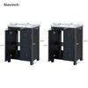 Grungis Bathroom Vanity Combo with Ceramic Sink,Modern Freestanding Bathroom Cabinet with 2 Soft-close Doors - 3 of 4