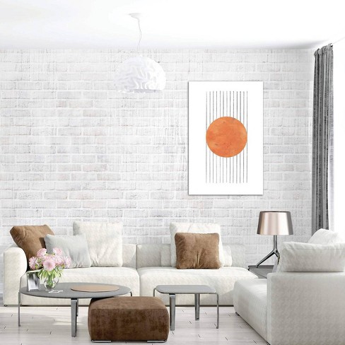 Burnt Abstract By Whales Way Unframed Wall Canvas Print Orange Icanvas Target - Burnt Orange Canvas Wall Decor