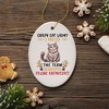 Crazy Cat Lady Ceramic Ornament, Cute and Funny Christmas Gift| OrnamentallyYou - 4 of 4