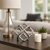 Textured Metal Geometric Sculpture for Home & Office - Glam Modern Accent Decor for Living Room & Bedroom - 2 of 4