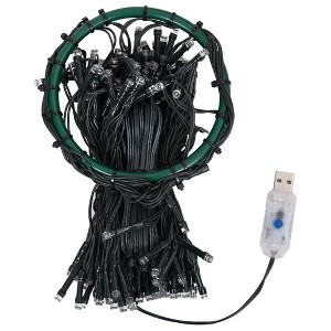 vidaXL LED Christmas Tree Net Lights with 150 Bulbs - 59.1" Warm White, Water-Resistant, Energy-Efficient and Easy to Install - 1 of 4