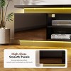 Etust TV Stand with Storage & LED Lights & Power Outlets for TVs up to 80", Modern Entertainment Center for Living Room - 3 of 4